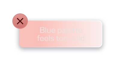 Blue palette feels too cold